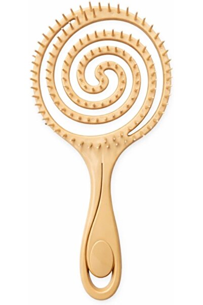 Goishtrie Round Shaped Spiral Design Detangling Brush for Wet & Dry Hair (Ran...