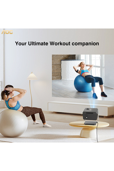 Aoc Portable Projector Full HD 4K/1080P Autofocus Adjustable Angle Wifi6 and ...