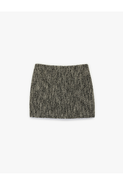 Koton Standard Waist Tweed Skirt