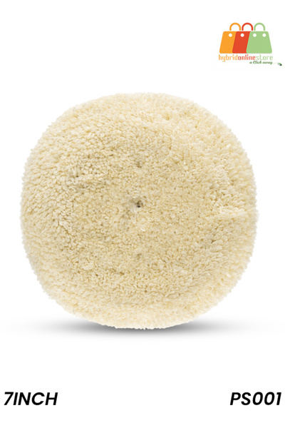 Generic وسادة تلميع صوفية مقاس 7 بوصات PS001 مزودة بخطاف وحلقة لتلميع وقطع ال...