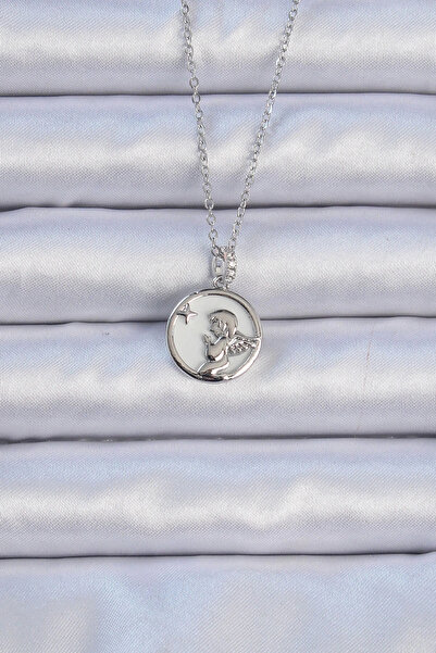 Generic Brand Mey Import ®   316L Steel Chain Silver Color Zircon Stone Ename...