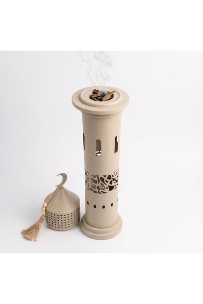 Noor A high-quality iron incense burner with a Ramadan design and elegant pat...