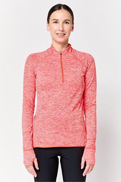 Nike Women Dri Fit Long Sleeve Running Top, Pale Red