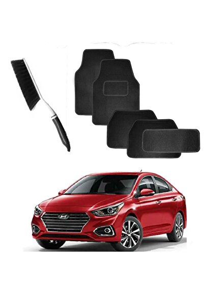 CFT مجموعة سجادات أرضية سيارة كاليفورنيا من 5 قطع مع فرشاة تنظيف السجادات