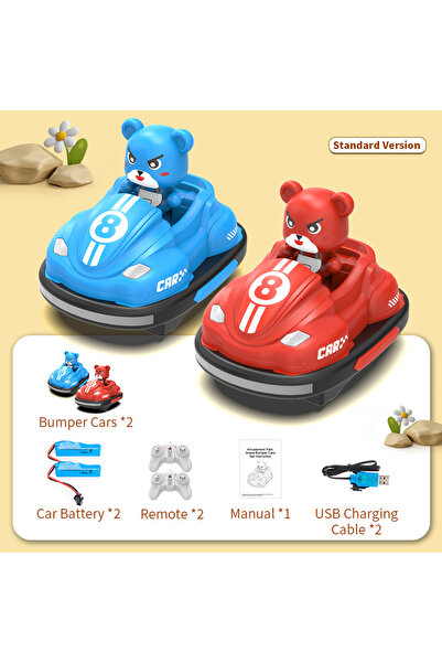 Choice TypeA 2.4G Bumper Battle RC Car with LED Music Ejecting Plush Toys Par...