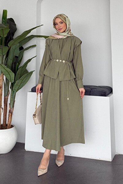 Hazamoda Hani Jileli Dress Khaki
