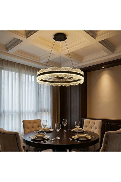 Hammer Modern black chandelier with 3 lights, 85 watts, 600 mm size