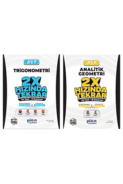 Ulti Yayınları Pion Yayınları AYT Analitik Geometri ve Trigonometri 27'li 2x ...