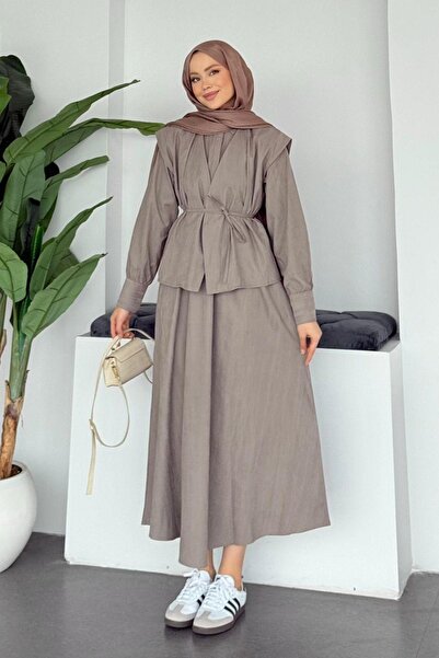 Hazamoda Hani Jileli Dress Mink