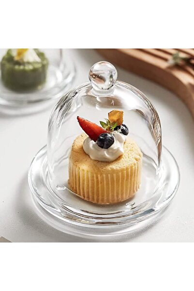 VALUE azzeell Glass Dessert Dome with Base