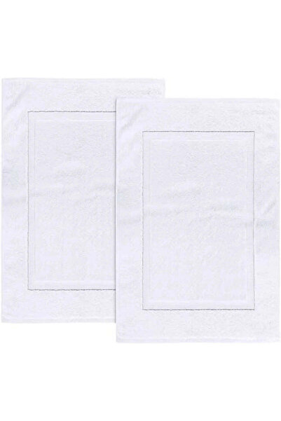 BYFT Iris Bath Mat 50 x 80 Cm 1000 Gsm White 100% Cotton Highly Absorbent Set...
