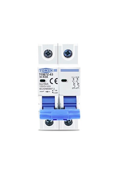 TOMZN Αυτόματος διακόπτης κυκλώματος DC 2P DC, 1000V, 25A, MCB