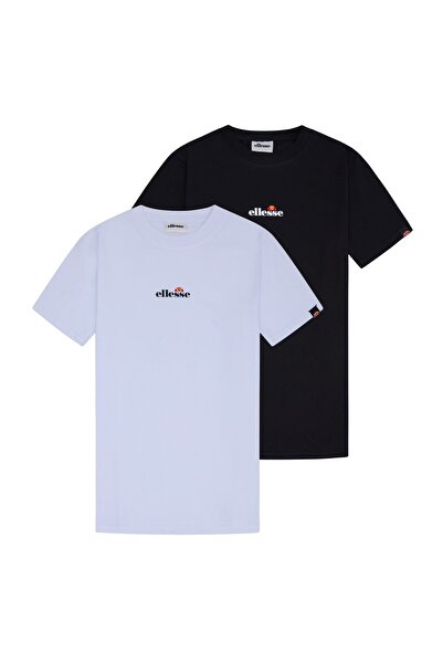 Ellesse Herren T-Shirt 2er Pack - OLLIO 2, Kurzarm, Rundhals, Logo, Baumwolle...