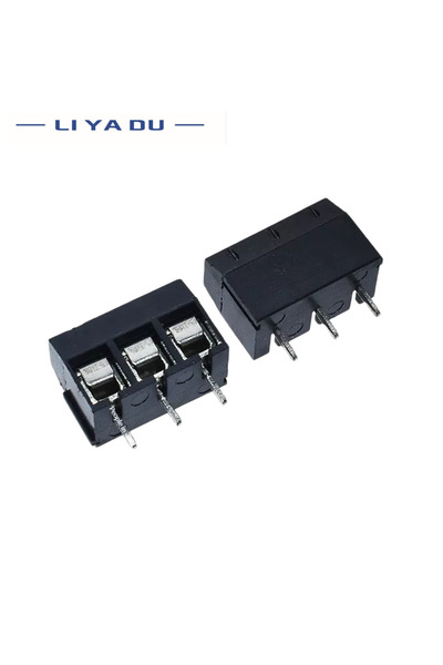 Choice21 أقدام حديدية سوداء ثلاثية الأطراف، 100 قطعة، KF301-2P، موصلات توصيل ...