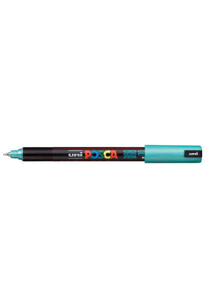 POSCA UNI Posca marker, 0.7 mm, fine metallic tip, Metallic green