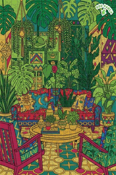 Teona Ahşap لغز خشبي مؤطر من بوهيم آرت هوم كونسبت مكون من طابقين 800 قطعة 70x50