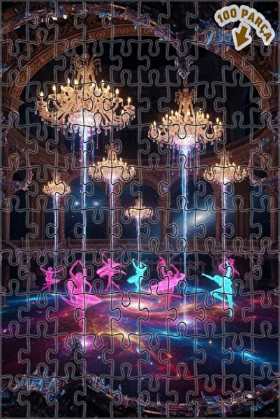 Teona Ahşap لغز خشبي ذو طبقتين من يونيفرسال باليهيرينز 100 قطعة 25x25