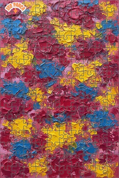 Teona Ahşap لغز خشبي بمظهر الزيت الألوان الزيتية الزاهية 150 قطعة 20x30