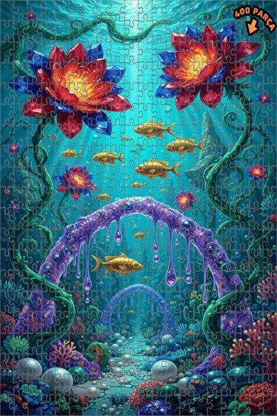 Teona Ahşap لغز خشبي مؤطر ذو طابقين من ميسيمي دينيزولد جاردن 400 قطعة 35x35