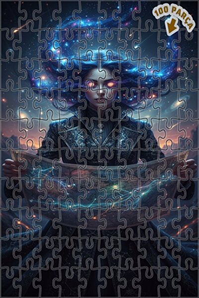 Teona Ahşap لغز خشبي ذو طبقتين من كوزميك بيلج للنساء، 100 قطعة، مقاس 25×25