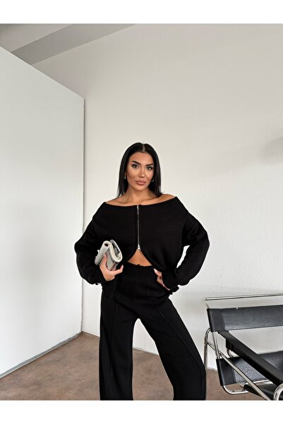 Lamierra Madonna Zippered Knitwear Set