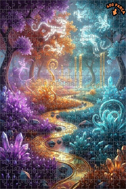 Teona Ahşap لغز خشبي فني من ماجيكال كريستال كانيون يونيكورن، لغز خشبي مؤطر بط...