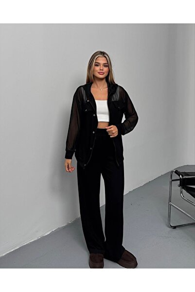 Butik Kolları şifon eşofman takımı