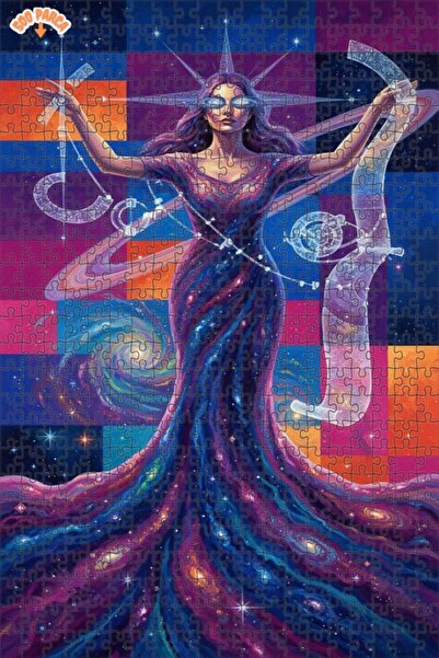 Teona Ahşap لغز خشبي مؤطر ذو طابقين بتصميم فني يشبه لوحة زيتية لامرأة بين الن...