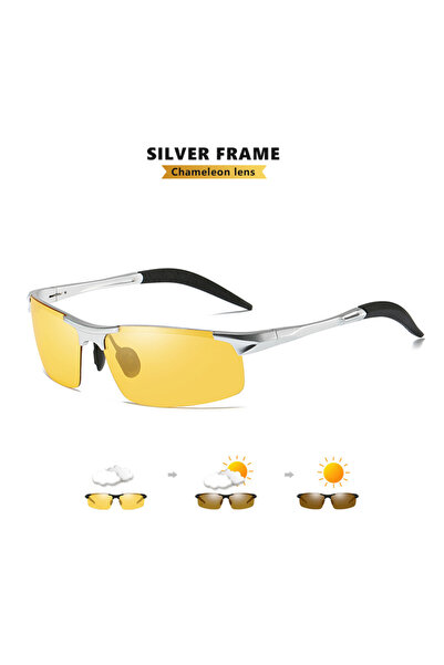 Choice LIOUMO Silver Frame-yellwo Top Anti-glare Day Night Vision Glasses For...
