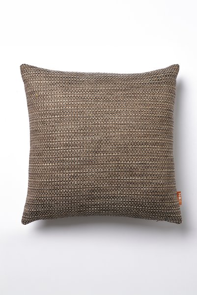 THE KUN Ethnic Kilim Patterned, Chenille Yarn Flat and Multi-Colored Floor 3-Piece Throw Pillow Cover-Brown