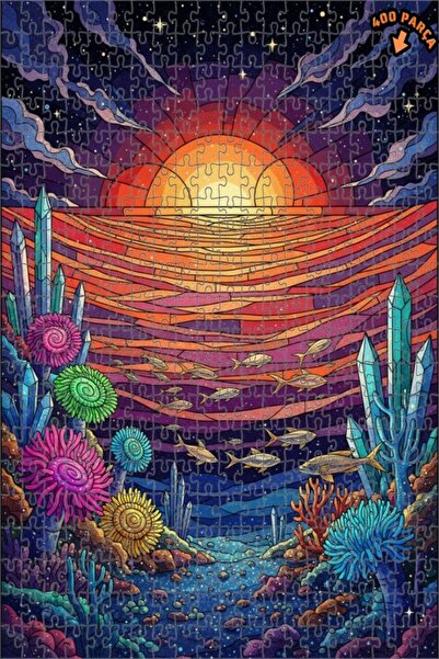 Teona Ahşap لغز خشبي بتصميم فسيفساء كريستالية تحت البحر من هايال وورلد 400 قط...