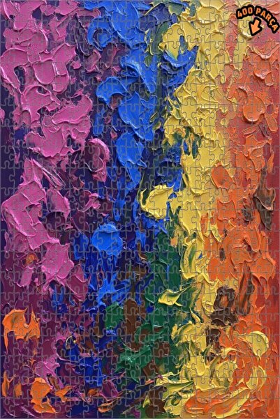 Teona Ahşap لغز خشبي بألوان زاهية بمظهر الزيت الزيتي 400 قطعة 35x35