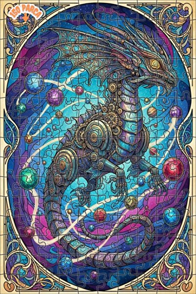 Teona Ahşap لغز خشبي مذهل على شكل مدينة الحوت بتصميم مائي ذو طابقين 50 قطعة 1...