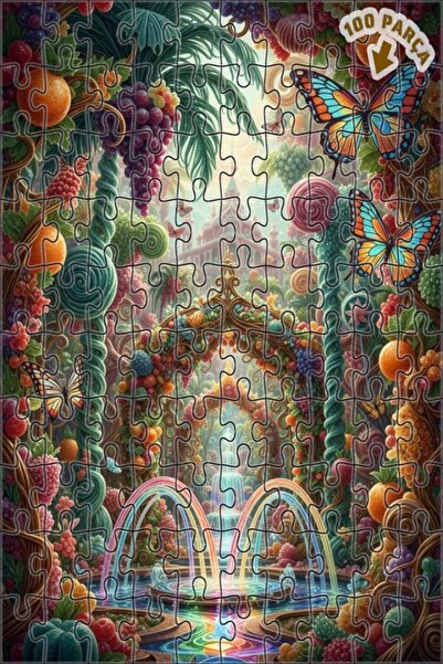 Teona Ahşap لغز خشبي ملون من طبقتين بإطار من خشب سوول باور فاوندري لاند جاردن...