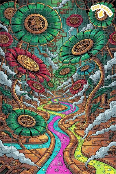 Teona Ahşap لغز خشبي بإطار مزدوج الطبقات من سلسلة فلورسنس ستيم فلورز المستقبل...