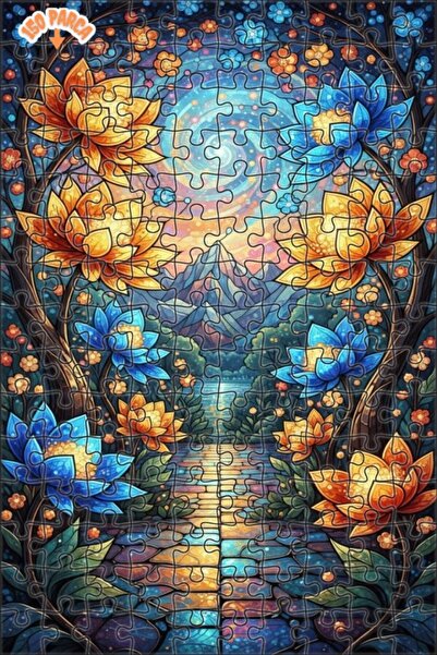 Teona Ahşap لغز خشبي مؤطر من طبقتين من ماركة Miracle Garden Breeze، 150 قطعة،...