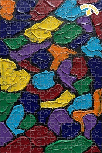 Teona Ahşap لغز خشبي بمظهر الزيت الألوان زاهية 200 قطعة 25x35