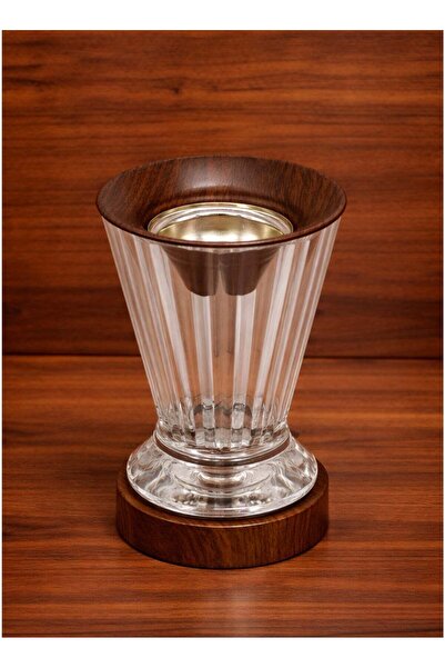 ALQANNAS Acrylic Incense Burner on Imitiating Wooden Base | New Modern Design