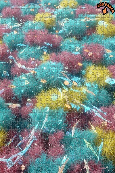 Teona Ahşap لغز خشبي فني رقمي ملون للواقعية السحرية تحت البحر 400 قطعة 35x35