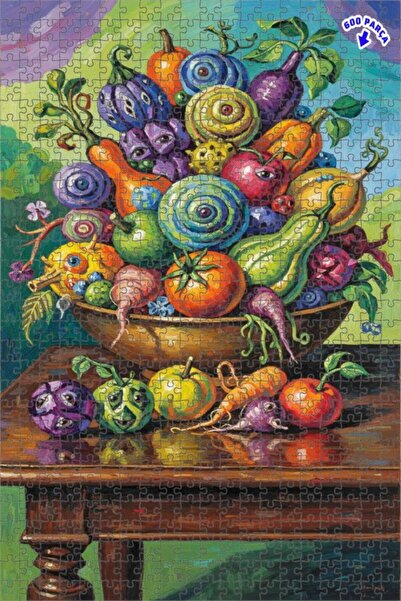 Teona Ahşap لغز خشبي مؤطر ذو طابقين بتصميم فانتاستيك فروت جيوبس دريم بتأثيرات...