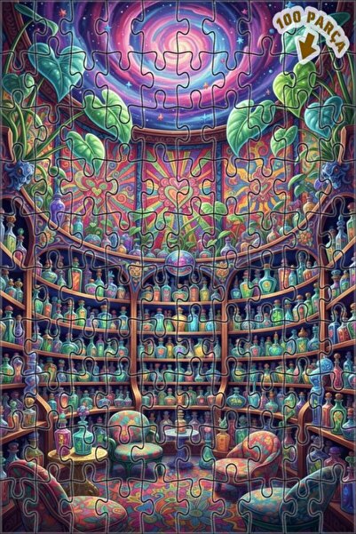 Teona Ahşap متجر الإكسير الغامض، لوحة خشبية مؤطرة بطبقتين بمظهر الطلاء الزيتي...