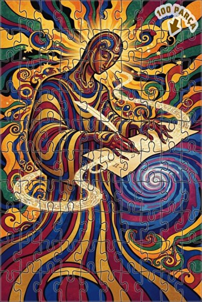 Teona Ahşap لغز خشبي مؤطر ذو طبقتين من سحر الأحلام، 100 قطعة، 25x25