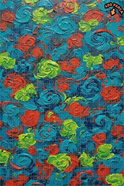 Teona Ahşap لغز خشبي بإطار مزدوج الطبقات بألوان زاهية 400 قطعة 35×35