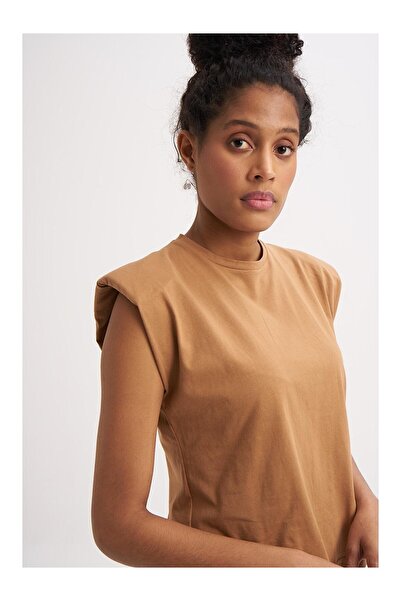 Quzu Tricou de damă 18802 Maro