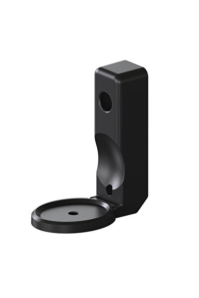 Choice حامل جداري أسود مع مكان لتخزين الكابلات، مصنوع من مادة ABS، غلاف صلب، ...