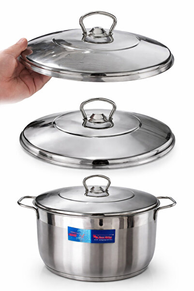 AVCI HOME MAKER Maxima Stainless Steel Casserole 8L (26×15 cm) – 18/10 Cr-Ni Triple Capsule Base