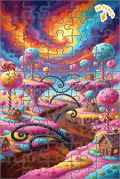 Teona Ahşap لغز خشبي مؤطر بطبقتين بتصميم منظر طبيعي مائي من سكر فاوندري، 50 ق...