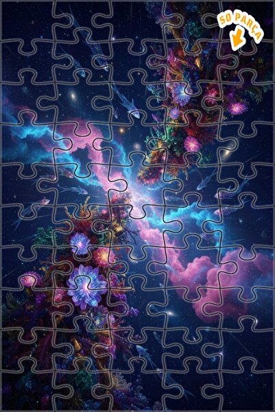 Teona Ahşap لغز خشبي مؤطر ذو طبقتين بتصميم لوحة زيتية لحلم تحت الماء المجرمي ...