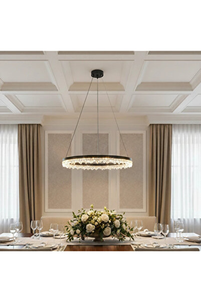 Hammer Modern black pendant light with 3 lights, 55 watts, 600 mm size