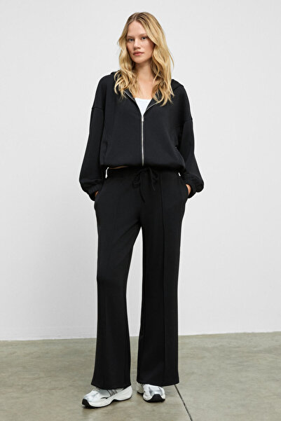 GRIMELANGE Comfy Women's Soft and Flexible Fabric Double Pockets Elastic Wais...